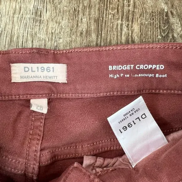 Anthroplogie DL1961 Bridget Cropped High Rise Instasculpt Boot Jeans - Picture 4 of 7